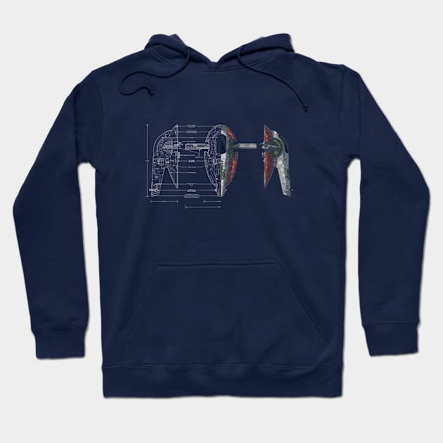 Slave I- Minimal Hoodie by Tim Anderson